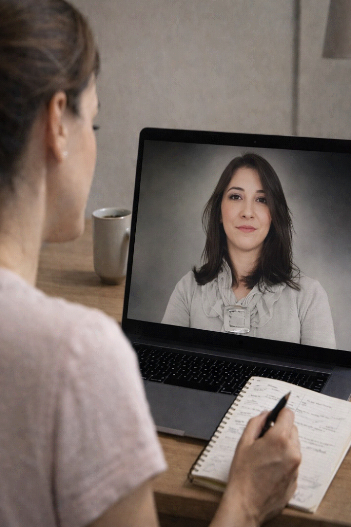 Sessão de acompanhamento online